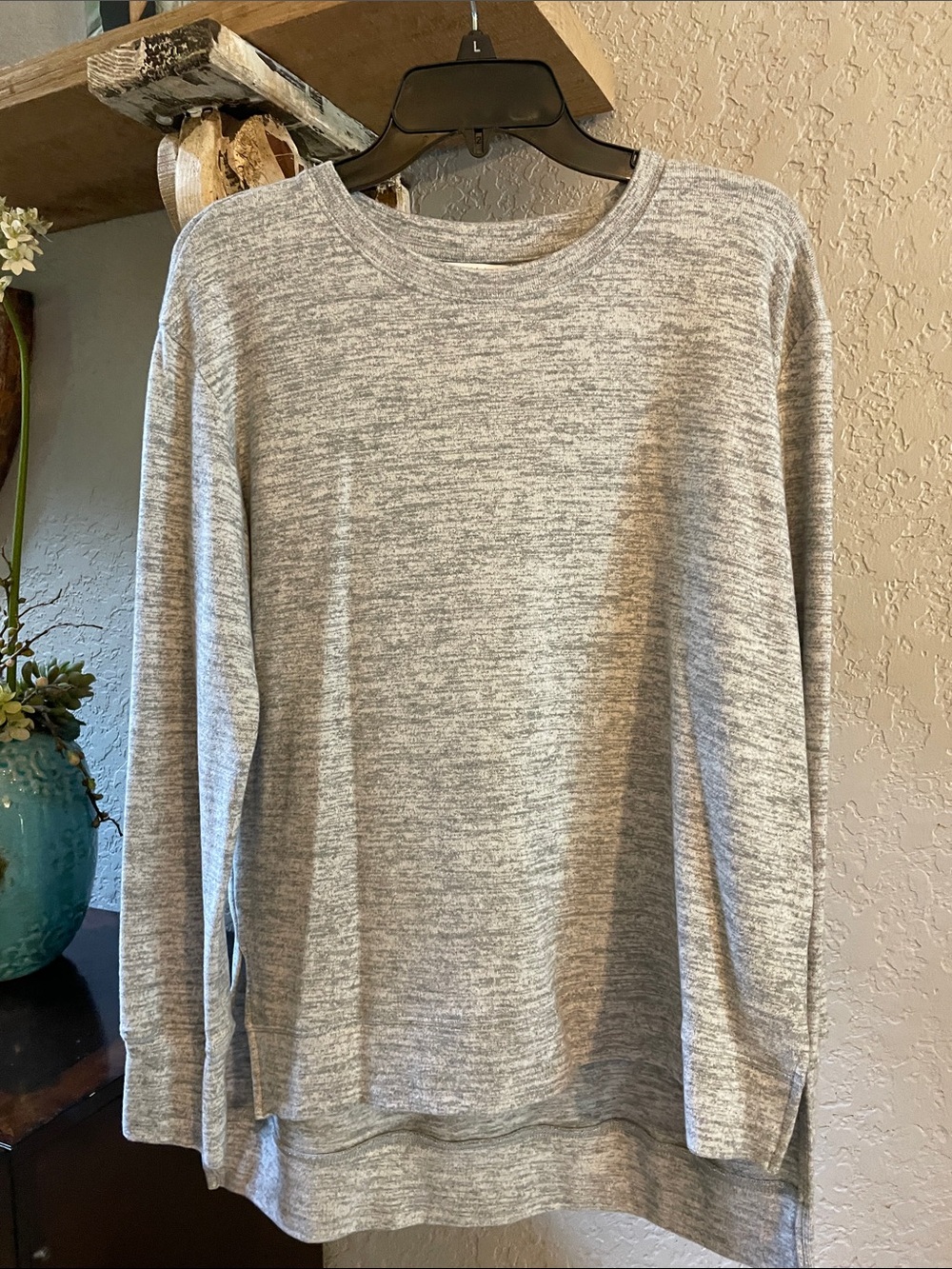 Arizona Jean Company Light Heather Gray Men's Crewneck Sweater